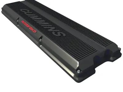 3D Black Engine Cover 69 3D model