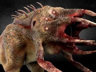 3D model Reptile Alien Creature 3D model