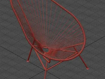 Original Acapulco Chair Free 3D model