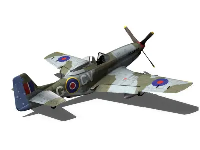 North American P-51D - CV-G 3D model