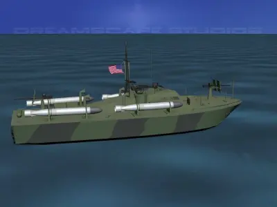 Patrol Torpedo Boat PT84 3D model