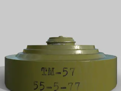 Mine TM-57 Low-poly 3D model