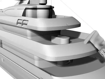 180 Foot Superyacht 3D model