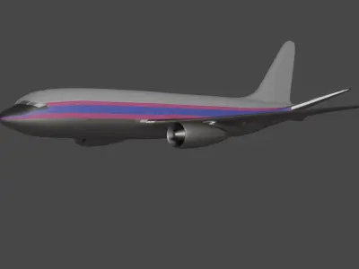 AEROPLANE boeing - boeing Low-poly 3D model