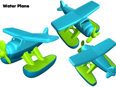 Water plane 3D model