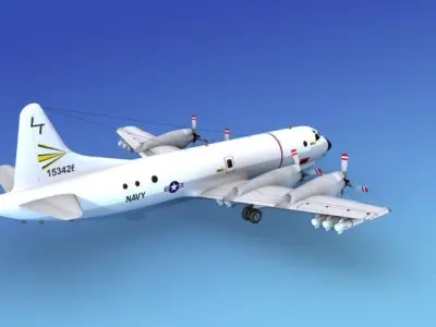 Lockheed P-3 Orion US Navy 4 3D model