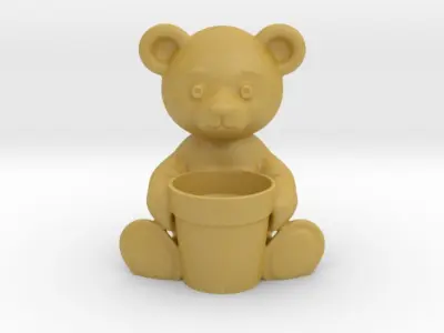 Teddy Bear Planter 3D print model