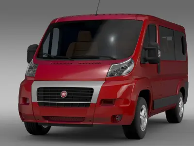 Fiat Ducato Mini Bus L1H1 2006-2014 3D model