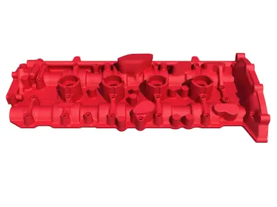 Red Engine Cover 3D model