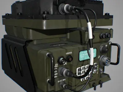 Army Radio Transceiver 3D model