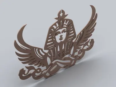 Egyptian Symbols - 059 - Topology Low-poly 3D model