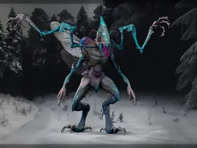 Termite - Demon Beetle Low-poly 3D model