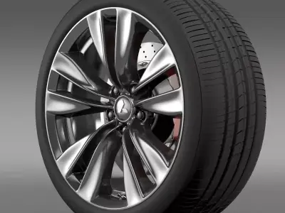 Mitsubishi Proudia wheel 3D model
