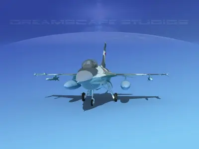 Gen Dyn F-16A Falcon Venezuela 3D model