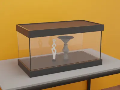 Glass Cage Free low-poly 3D model