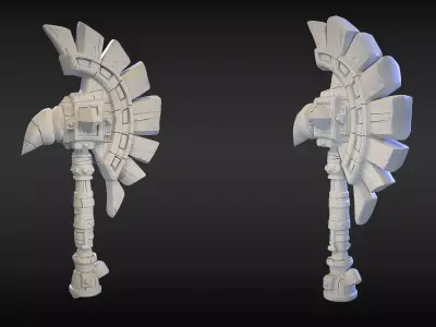 Stylized Axe 10 3D model