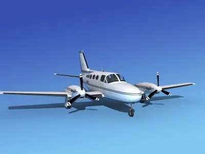 Cessna 425 Conquest I V12 3D model