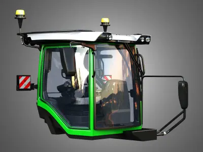 Driving Cabin - MT900 Tractor 3D model