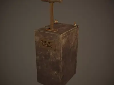 Dynamite Detonator Low-poly 3D model