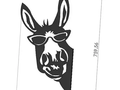 Sheet Metal Donkey 3D model