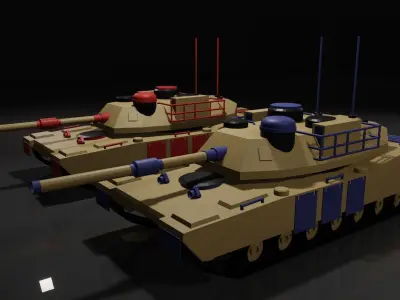 M1 Abrams on TABS 3D model