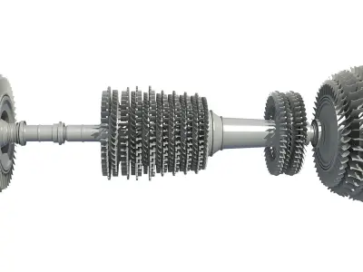 Aircraft Turbine 3D model