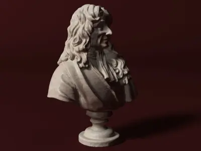 Jean de La Fontaine Bust 3D model