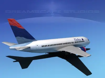 Boeing 767-100 Delta 3 3D model