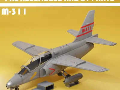 Aermachi M-311 basic trainer v1 3D print model