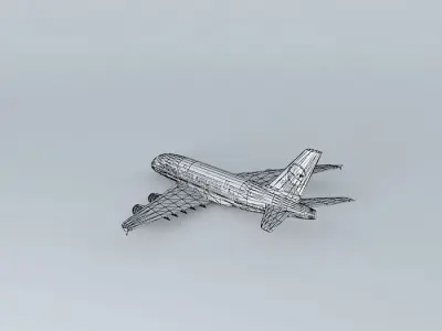 Lufthansa A380 Free 3D model