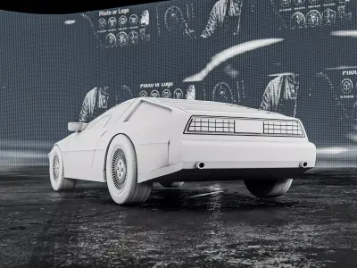 DMC DeLorean RoZ 3D print model