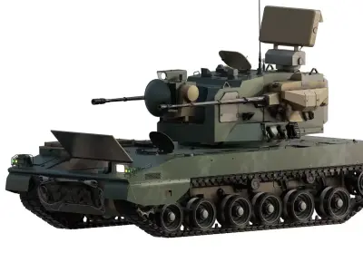 PGZ-09 - Type 09 self-propelled anti-aircraft artillery 3D model