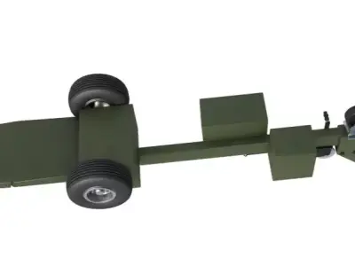 Light Aircraft Towbar 3D model