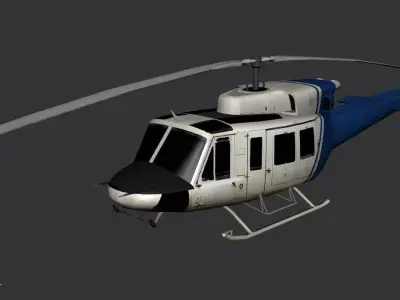 Bell 212 BAMBI Low-poly 3D model