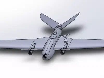 Tilt Rotor VTOL Drone 3D model