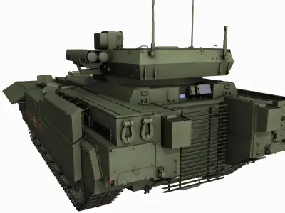 T-15 Armata Russian Heavy APC Game PBR Model Low-poly 3D model