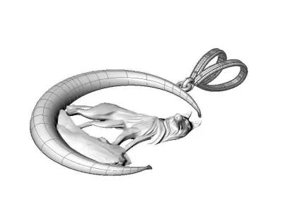 wolf clone gold 3 dm rihino 3D model