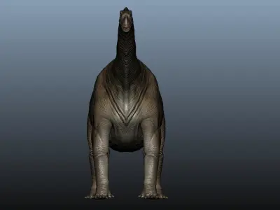 Apatosaurus dinosaur 3D model