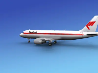 Airbus A320 Martinair 3D model
