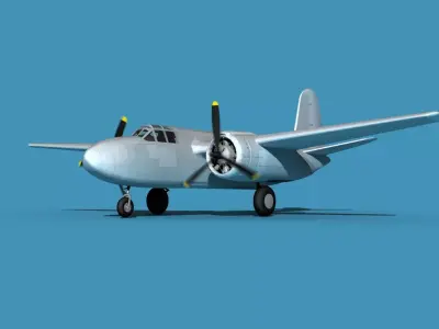 Douglas A-20G Havoc Civil Version V00 3D model