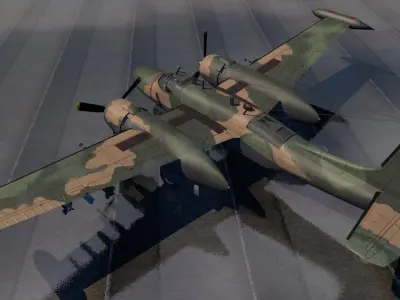 Douglas B-26K Counter Invader 3D model