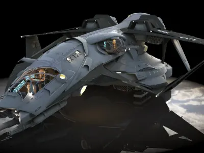 Spaceship 3D model 20