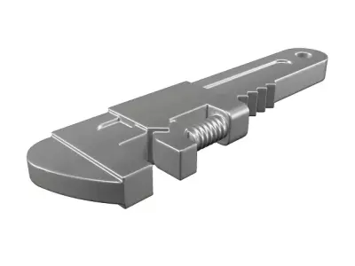 Spectacular Monkey Wrench Low-poly 3D model