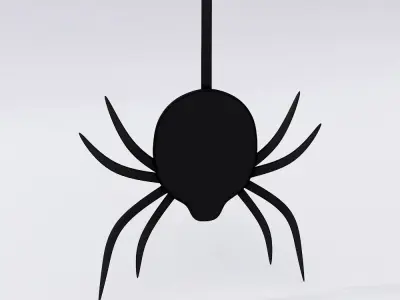 Hanging spider decoration 3d model 3D model