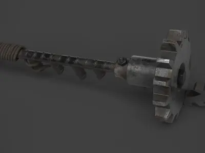 Modifiable Strike Weapon 08 Low-poly 3D model