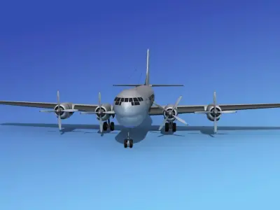 Boeing 377B Stratocruiser 3D model