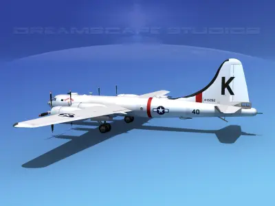 Boeing B-29 Superfortress Moonlight Serenade 3D model