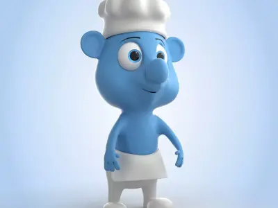Chef Smurf 3D model