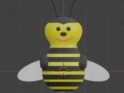 Bee toy Free 3D model