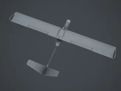 CH-802 China UAV Low-poly 3D model